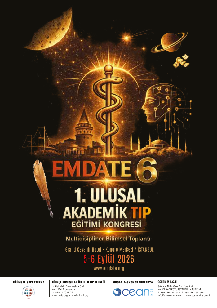 EMDATE 6 kongresi kapak afişi
